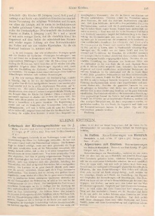 325-326 Kleine Kritiken
