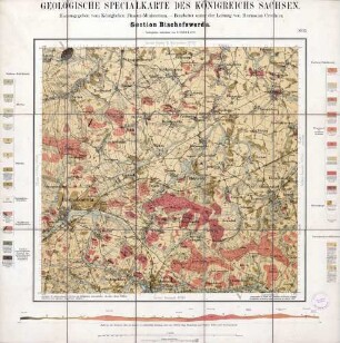 [4851] Bischofswerda, Geologische Specialkarte des Königreichs Sachsen