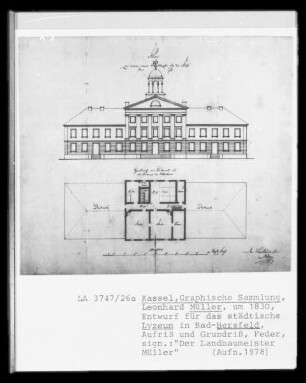 Bad Hersfeld, Entwurf für das städtische Lyzeum