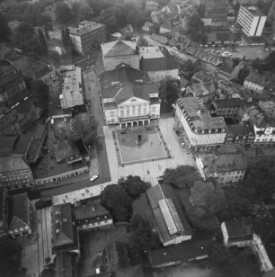 Theaterplatz in Weimar : Blickrichtung Westen