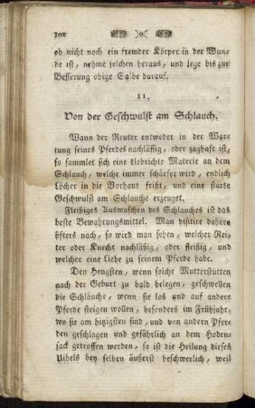 11. Von der Geschwulst am Schlauch
