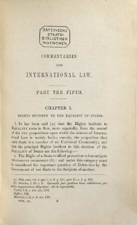 Commentaries upon international law, 2