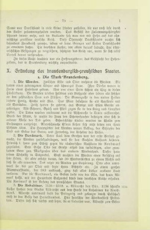 X. Gründung des brandenburgisch-preußischen Staates
