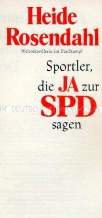 Wahlwerbung der SPD zur Bundestagswahl 1969