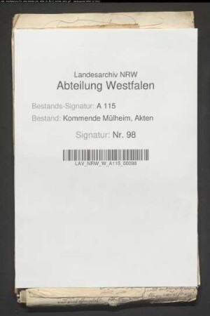 Rechnungs- und Schuldenwesen des Hauses Waldenburg.