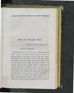 Acht und dreißigster Brief.