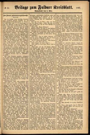 Zweite Ausgabe vom Samstag, den 01. Mai 1897.