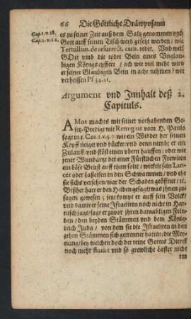 Argument und Innhalt deß 2. Capituls.