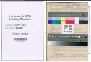 Entnazifizierung Walter Grond , geb. 19.05.1912 (Polizist)