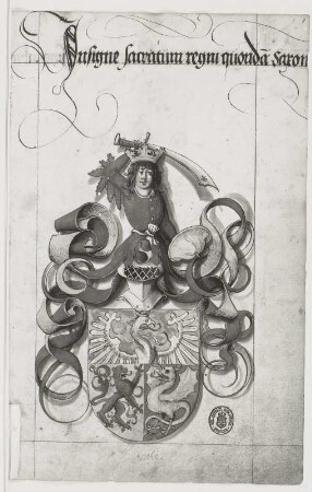 Insigne sacratum regni quondam saxoniae, Titelblatt 1r