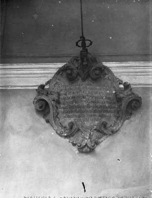 Tafel mit dem Burgfriedensprivilegium