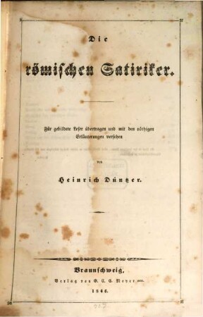 Die römischen Satiriker