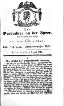 32. Stueck, 10. August 1857