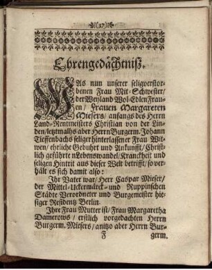 Ehrengedächtniß
