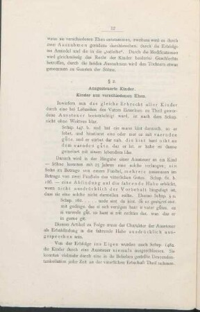 § 2. Ausgesteuerte Kinder. Kinder aus verschiedenen Ehen.
