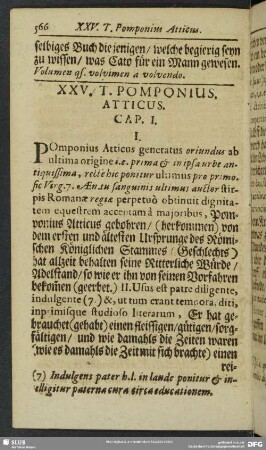 XXV. T. Pomponius. Atticus