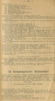 20. Verwaltungsbezirk: Reinickendorf