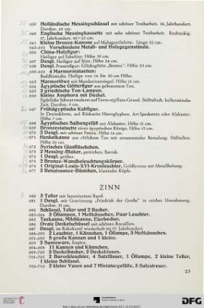 Zinn (Nr. 680-710)