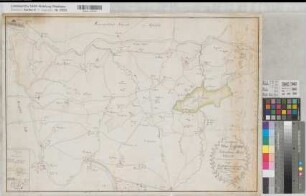 Ergste (Schwerte) Mairie (Bürgermeisterei) (1812) 1814 ca 1 : 23 000 48 x 70 kol. Zeichnung C. F. Nordhaus kopiert: F. Plate Bem.: Vignette KSA Nr. 1017