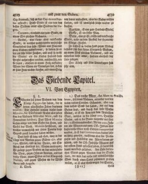 Das Siebende Capitel. VI. Von Egypten.