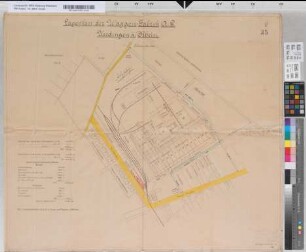 Lageplan der Waggonfabrik A.G. zu Ürdingen am Rhein. F 35. 22.2.1913. Vutz, Uerdingen