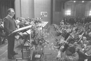 Schlusskundgebung des CDU-Bezirksverbands Karlsruhe zur Landtagswahl Baden-Württemberg am 16. März 1980 im Konzerthaus