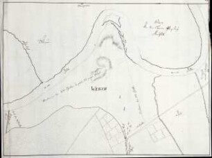 WHK 41 Hessische Revüen und Manöver: Plan des Exerzierplatzes bei Hersfeld, um 1800