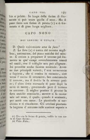 Capo Nono. Dei Legumi O Civaje.