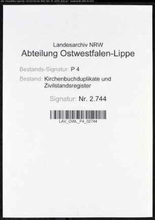 Kirchenbuchduplikat der katholischen Gemeinde Geithe (GHT 1852-1874). (Gemeinde: Geithe, katholische Gemeinde)