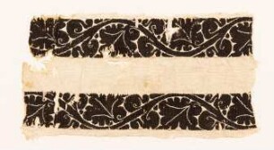 Fragment eines Leinengewebes mit Doppelstreifen