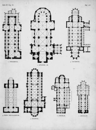 Grundriss der katholischen Pfarrkirche Sankt Peter zu Fritzlar (ehemalige Stiftskirche, sogenannter Dom)