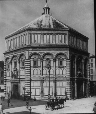 Florenz, Baptisterium di S. Giovanni, Aussenansicht von Nordosten