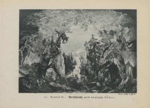 1897. Decoration Nr. 3. Wolfschlucht, gemalt von Professor Brückner