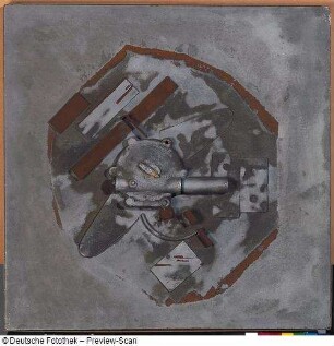 Abstrakte Materialkomposition "Space Station"