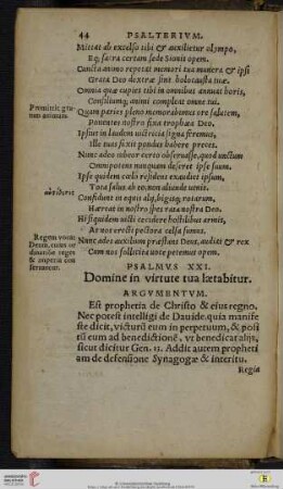 (Psalmvs XXI - Psalmvs XXX)