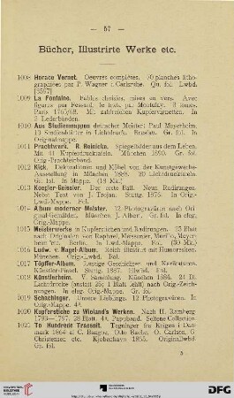 Bücher, Illustrierte Werke etc. (Nr. 1008-1043)