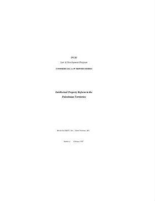 Intellectual property reform in the Palestinian territories