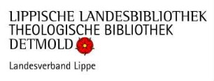 Lippische Landesbibliothek. Archivalische Sammlungen