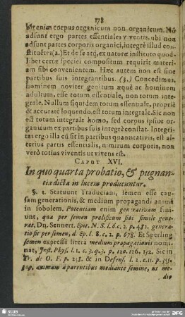 Caput XVI. In quo quarta probatio, & pugnantia dicta in lucem producuntur