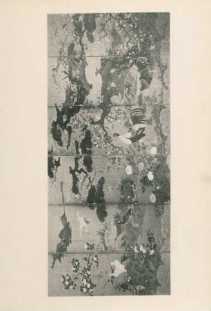 [Pl. XLIX. Fleurs & oiseaux ... (par Kano-Sanrakou, appartenant au marquis Tokougawa Yoshinori) ...]