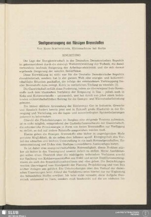 Stadtgaserzeugung aus flüssigen Brennstoffen