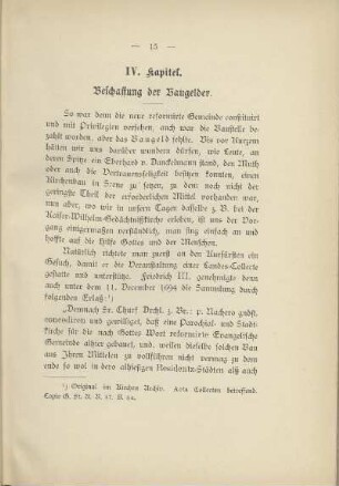 IV. Kapitel. Beschaffung der Baugelder