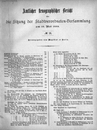 No. 18, 16. Mai 1889