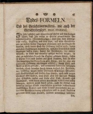 Eydes-Formeln.