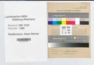 Entnazifizierung Hans Werner Koellermann , geb. 19.09.1903 (Statistiker)