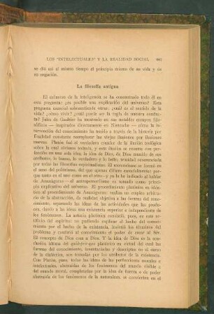 La filosofía antigua