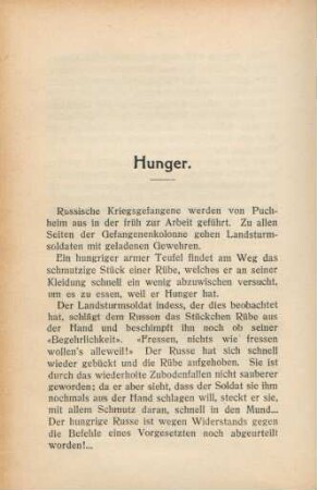 Hunger