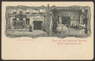 Ansichtskarte Restaurant "Gansewig", Reichenberger Straße 147