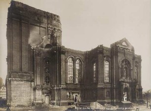 "Ruine der Michaeliskirche vom Kraienkamp gesehen" aus der "St. Michaelis Gedächtnismappe"
