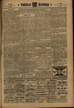 Zweite Ausgabe vom Montag, den 31. Oktober 1910.